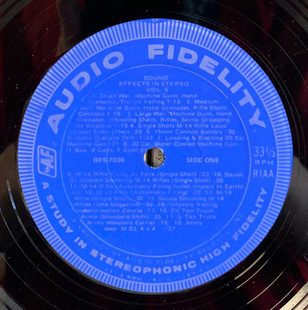 No Artist : Sound Effects Volume 6 (LP, RE, Blu)