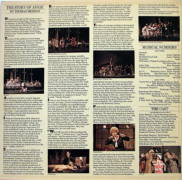 Original Cast* : Annie (A New Musical) (LP, Album, Quad, Gat)