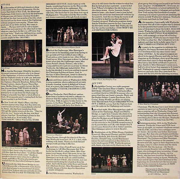 Original Cast* : Annie (A New Musical) (LP, Album, Quad, Gat)