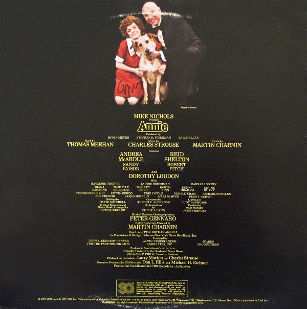 Original Cast* : Annie (A New Musical) (LP, Album, Quad, Gat)