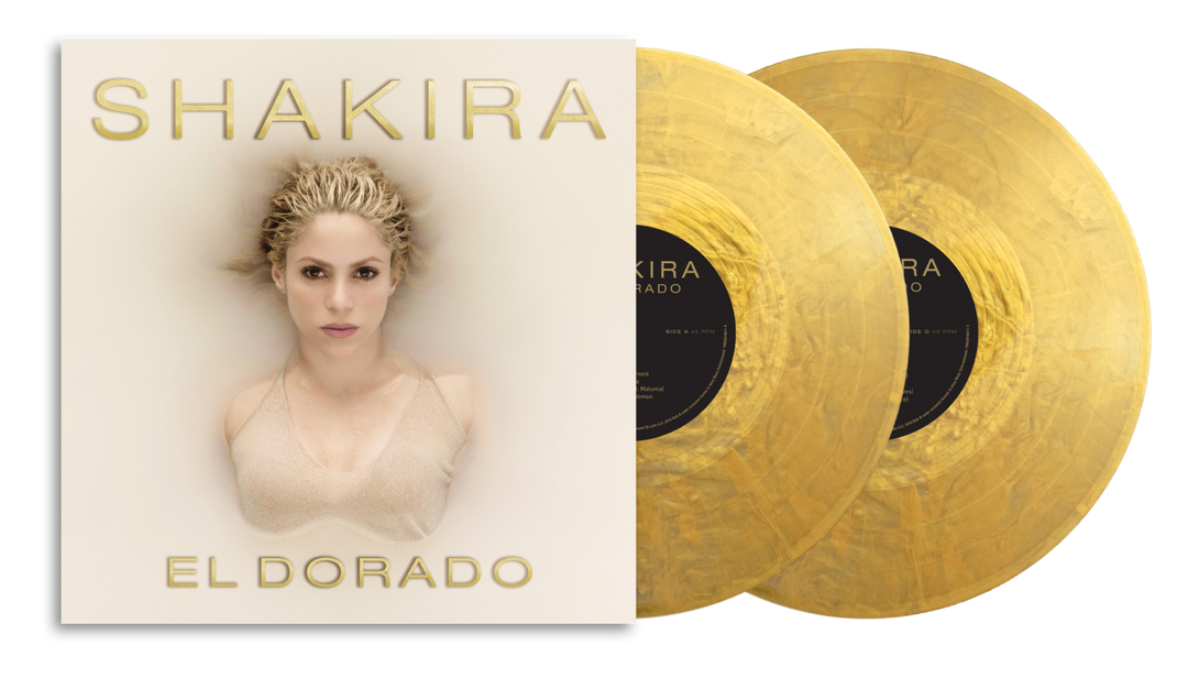 Shakira - El Dorado (Metallic Gold Colored Vinyl, Sticker, 45 RPM, Gatefold LP Jacket) (2 Lp's)