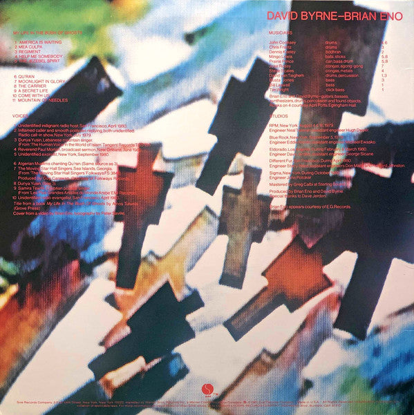 Brian Eno - David Byrne : My Life In The Bush Of Ghosts (LP, Album, Win)