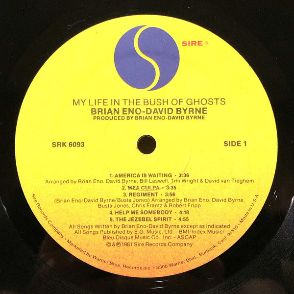Brian Eno - David Byrne : My Life In The Bush Of Ghosts (LP, Album, Win)