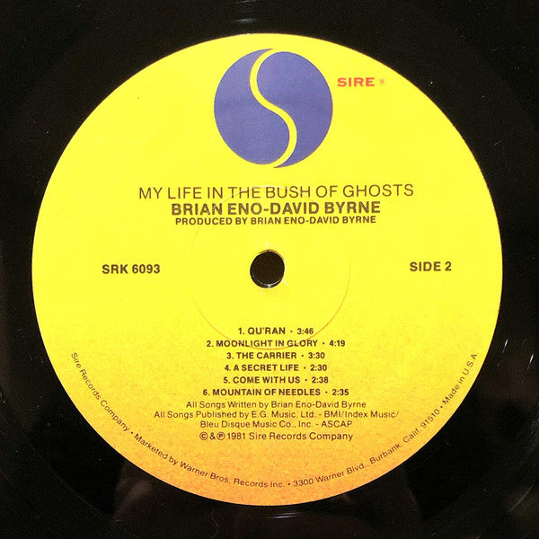 Brian Eno - David Byrne : My Life In The Bush Of Ghosts (LP, Album, Win)