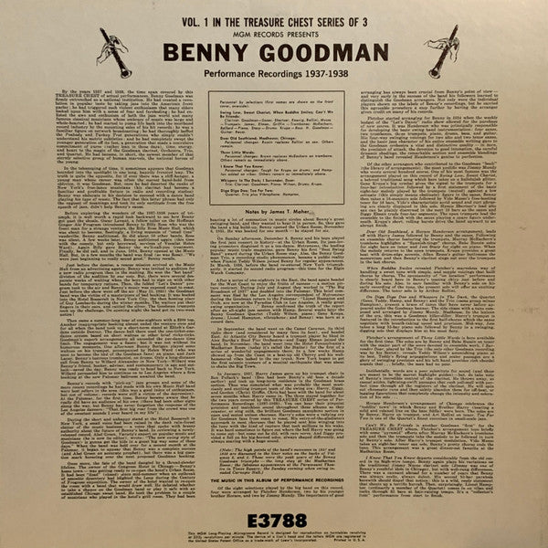 Benny Goodman : The Benny Goodman Treasure Chest (3xLP, Comp, Mono)