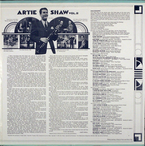 Artie Shaw : The Complete Artie Shaw Vol. II/1939 (2xLP, Comp, Mono)