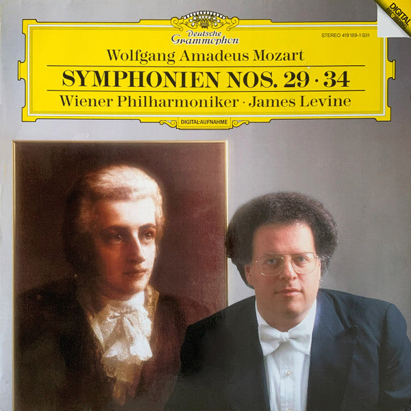 Wolfgang Amadeus Mozart, James Levine (2), Wiener Philharmoniker : Symphonien Nos. 29 • 34 (LP)