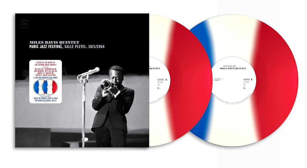 Miles Davis - Paris Jazz Festival, Salle Pleyel 10/1/1964 (Blue, White & Red Colored Vinyl, Remastered) (2 Lp)