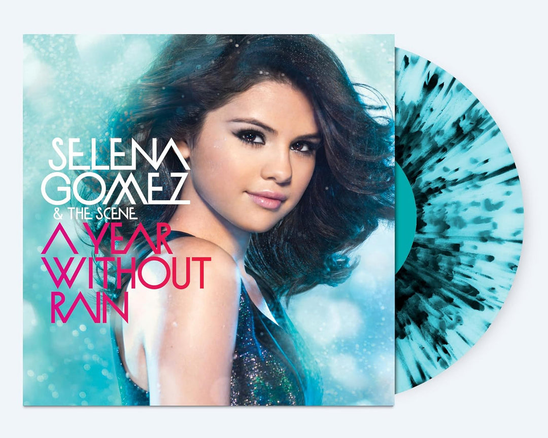 Selena Gomez & The Scene - A Year Without Rain (Limited Edition, Transparent Ice, Blue & Black Splatter Colored Vinyl)