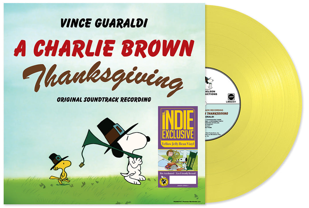 VINCE GUARALDI - A Charlie Brown Thanksgiving (Indie Exclusive) (Yellow Jelly Bean Vinyl)