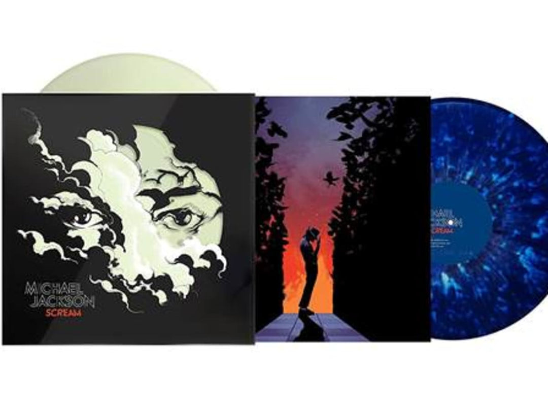 Michael Jackson - Scream (Glow In The Dark And Translucent Blue W/ Luminous Splatter)
