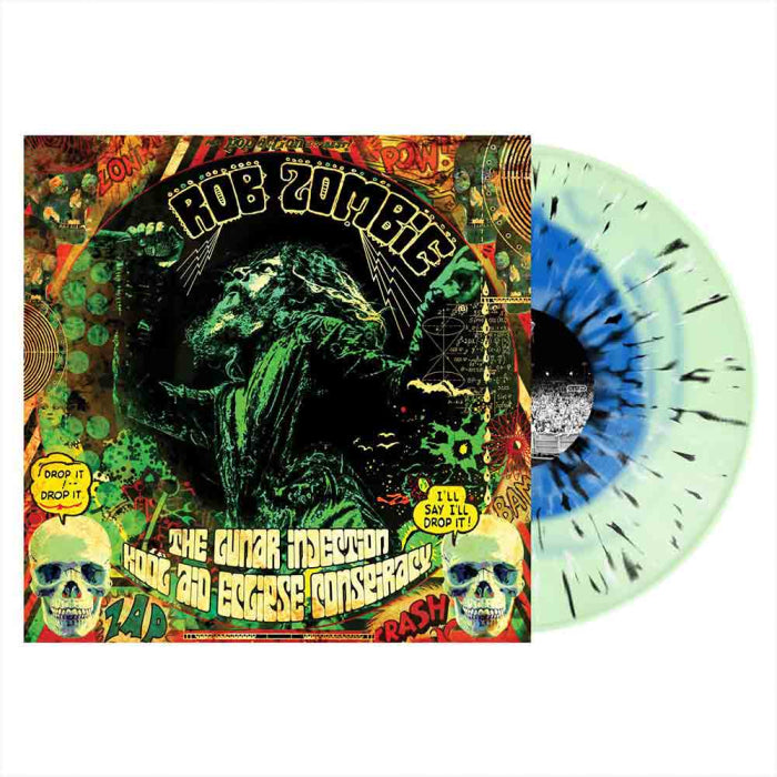 Rob Zombie - The Lunar Injection Kool Aid Eclipse Conspiracy  (Blue In Bottle Green W/ Black & Bone Splatter Colored Vinyl)