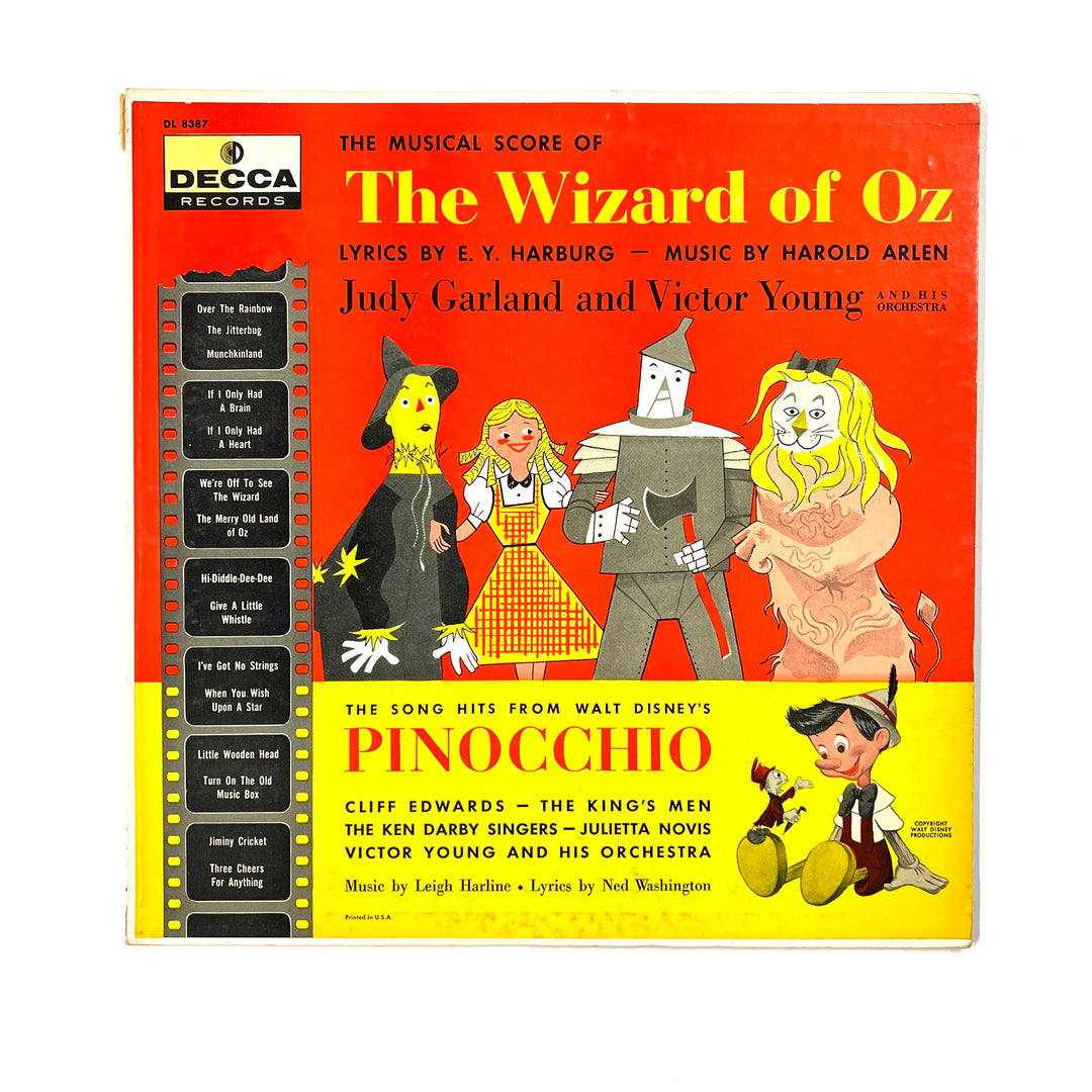 Judy Garland And Victor Young And His Orchestra - The Musical Score Of The Wizard Of Oz & The Song Hits From Pinocchio