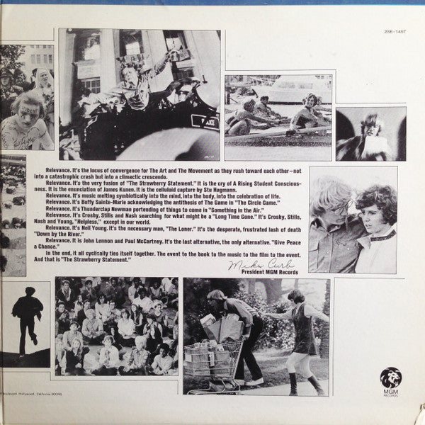 Various : The Strawberry Statement (2xLP, Album, Comp, Gat)