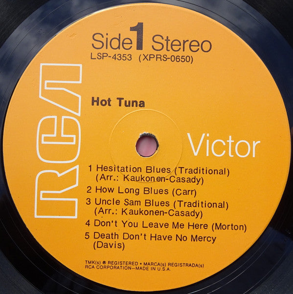 Hot Tuna : Hot Tuna (LP, Album, RP, Hol)