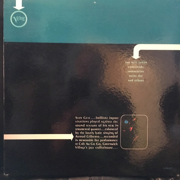 The New Stan Getz Quartet Featuring Astrud Gilberto : Getz Au Go Go (LP, Album, Mono, Gat)