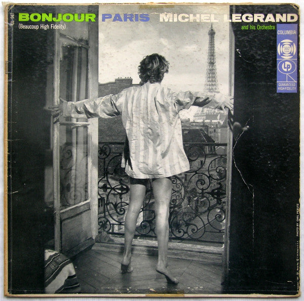 Michel Legrand And His Orchestra* : Bonjour Paris (LP, Album, Mono)