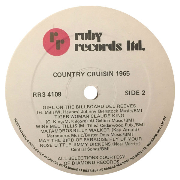 Various : Country Cruisin' 1965 (LP, Comp)