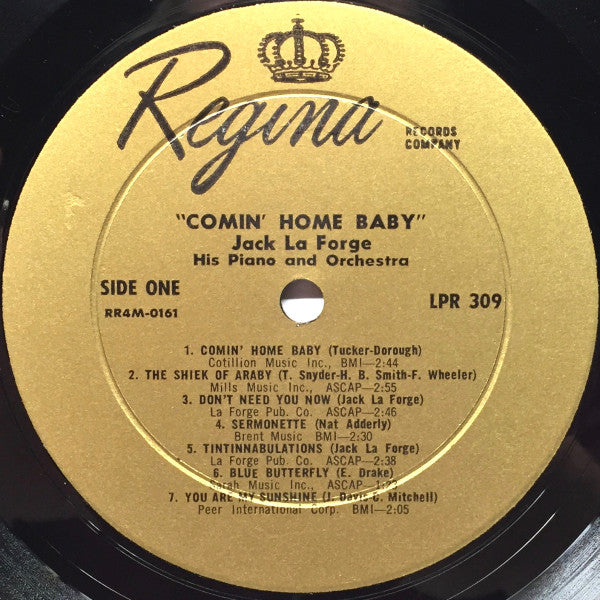 Jack La Forge : Comin' Home Baby (LP, Mono)