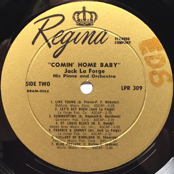 Jack La Forge : Comin' Home Baby (LP, Mono)