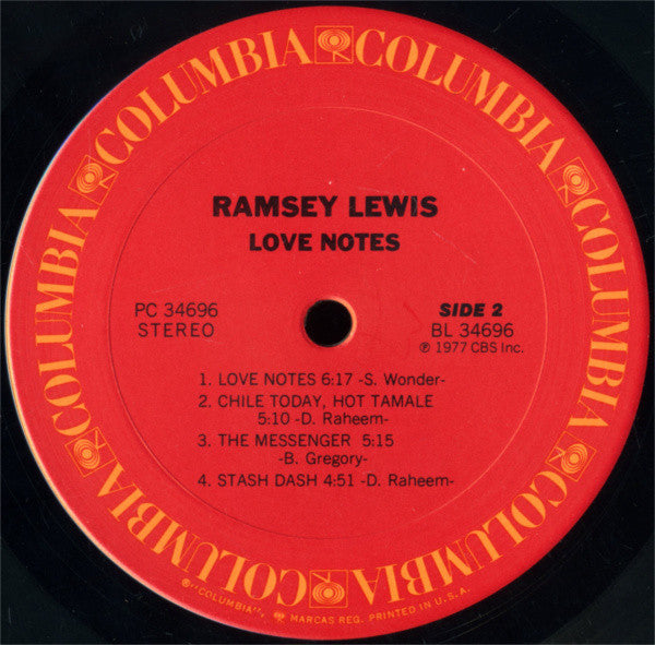 Ramsey Lewis : Love Notes (LP, Album, Pit)