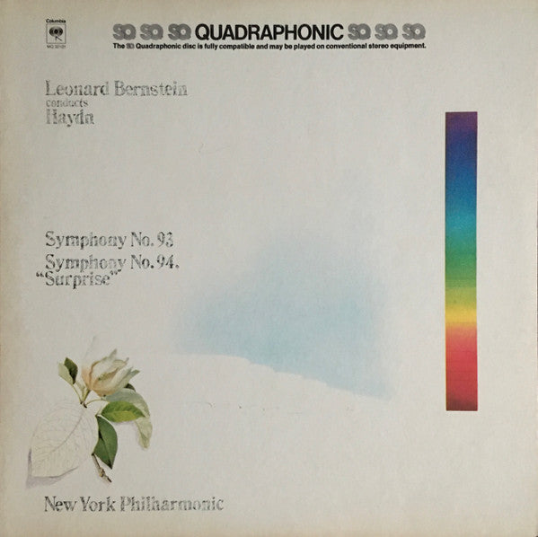 Leonard Bernstein Conducts Joseph Haydn, New York Philharmonic : Symphony No. 93 / Symphony No. 94, "Surprise" (LP, Album, Quad)
