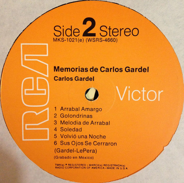 Carlos Gardel : Memorias De Carlos Gardel (LP, Comp, RE)