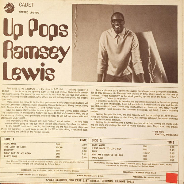 Ramsey Lewis : Up Pops Ramsey Lewis (LP, Album, 163)