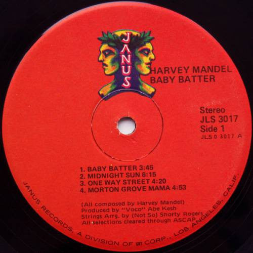 Harvey Mandel : Baby Batter (LP, Album, RE)