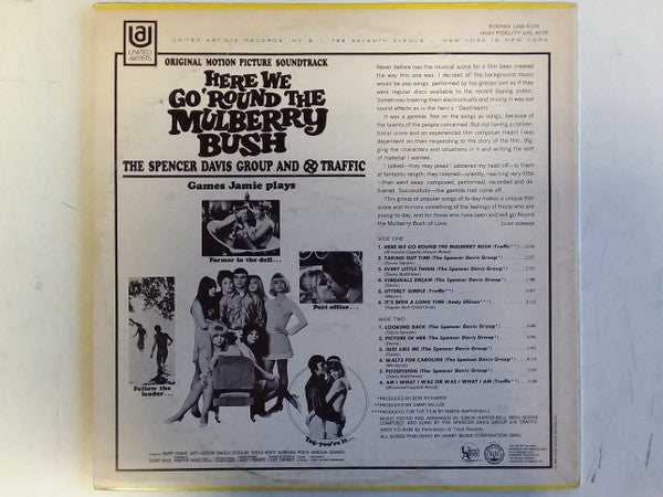 The Spencer Davis Group And Traffic : Here We Go 'Round The Mulberry Bush (Original Motion Picture Soundtrack) (LP, Album, Mon)