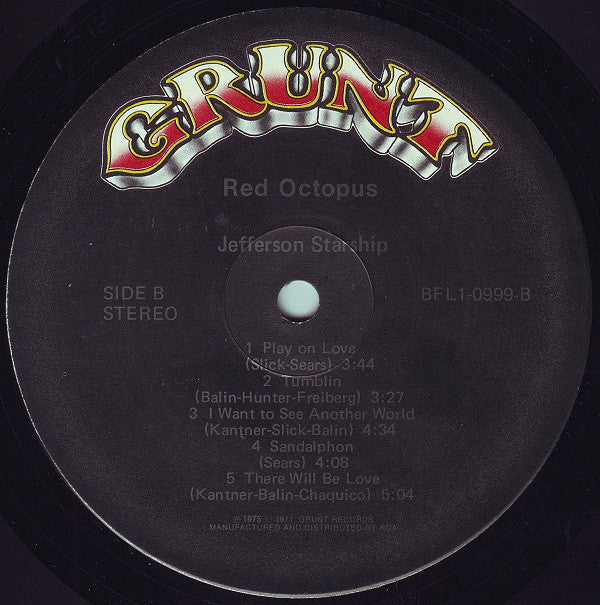 Jefferson Starship : Red Octopus (LP, Album)