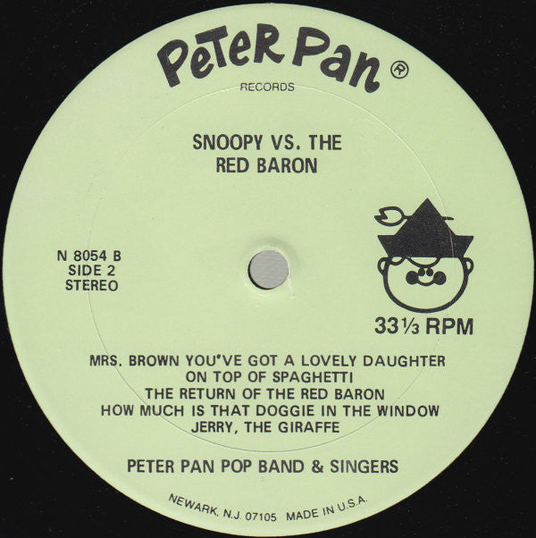 Peter Pan Pop Band & Singers : Snoopy Vs. The Red Baron (LP, Album)