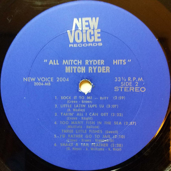 Mitch Ryder : All Mitch Ryder Hits! (LP, Comp, 𝓐𝓡𝓟)