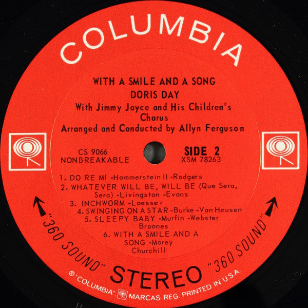 Doris Day, Jimmy Joyce And His Children's Chorus* : With A Smile And A Song (LP, Album)