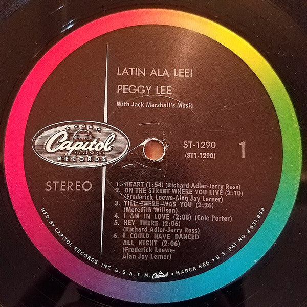 Peggy Lee : Latin Ala Lee! (LP, Scr)