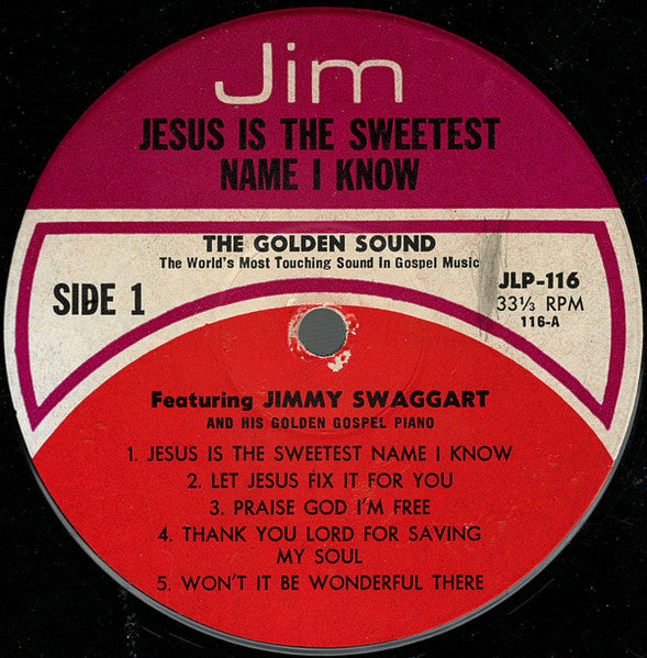 Jimmy Swaggart : Jesus Is The Sweetest Name I Know (LP)