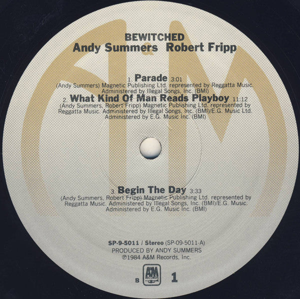 Andy Summers, Robert Fripp : Bewitched (LP, Album, B -)