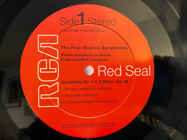 Boston Symphony Orchestra, Erich Leinsdorf : The Four Brahms Symphonies (3xLP)