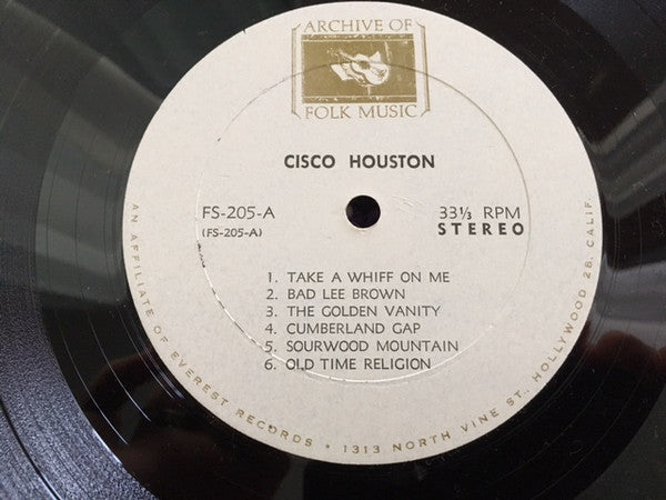 Cisco Houston : Cisco Houston (LP, Album)