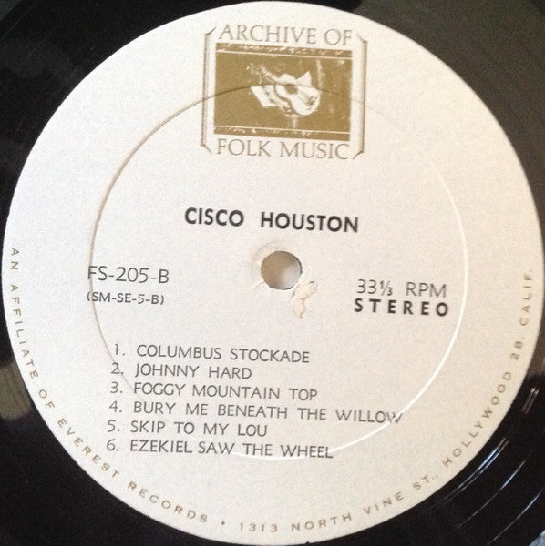 Cisco Houston : Cisco Houston (LP, Album)