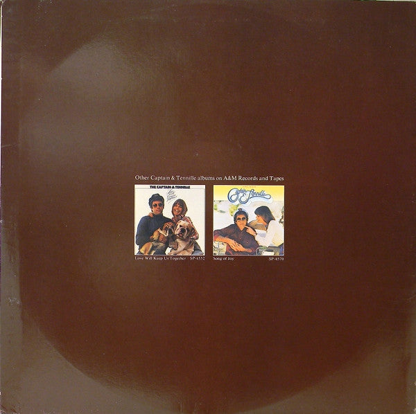 Captain And Tennille : Come In From The Rain (LP, Album, Pit)