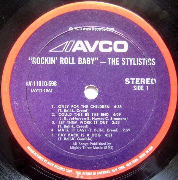 The Stylistics : Rockin' Roll Baby (LP, Album, Mon)
