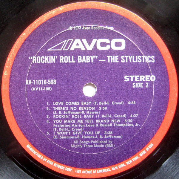 The Stylistics : Rockin' Roll Baby (LP, Album, Mon)