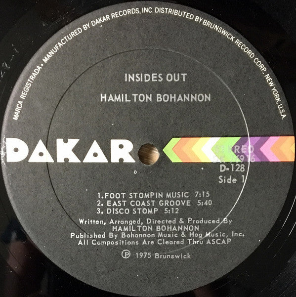 Hamilton Bohannon : Insides Out (LP, Album)