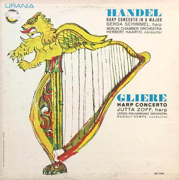Handel* / Gerda Schimmel, Berlin Chamber Orchestra, Herbert Haarth ■ Gliere* / Jutta Zoff, Liepzig Philharmonic Orchestra*, Rudolf Kempe : Harp Concerto In B Flat Major ■  Harp Concerto In E Flat Major (LP, Album, Mono)