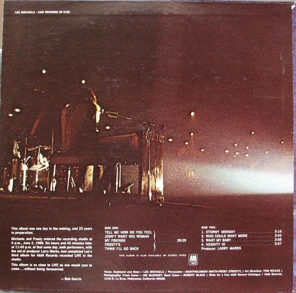Lee Michaels : Lee Michaels (LP, Album, Mon)