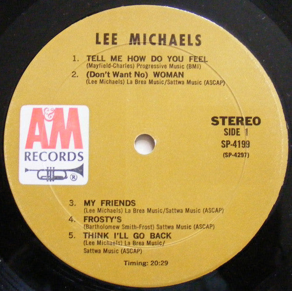 Lee Michaels : Lee Michaels (LP, Album, Mon)