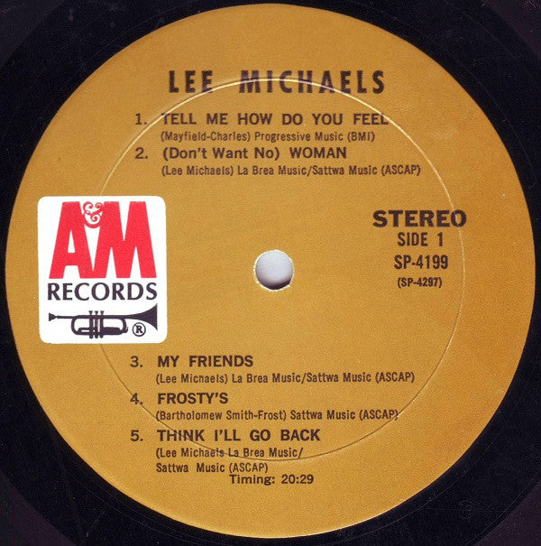 Lee Michaels : Lee Michaels (LP, Album, Mon)