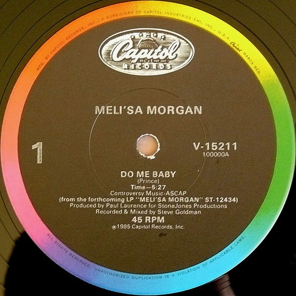 Meli'sa Morgan : Do Me Baby (12", Single)