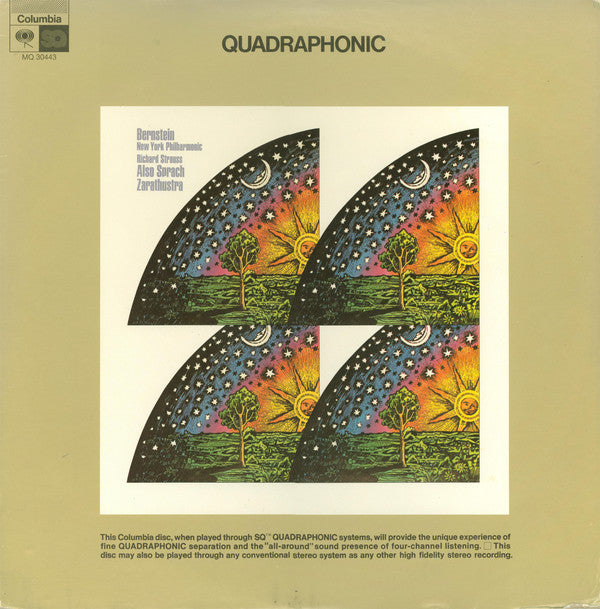 Richard Strauss, Leonard Bernstein, New York Philharmonic : Also Sprach Zarathustra (LP, Album, Quad)